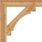 Ekena Millwork Merced Block Rough Sawn Bracket, Western Red Cedar, 6"W x 40"D x 40"H BKT06X40X40MRC05RWR - alternate 3
